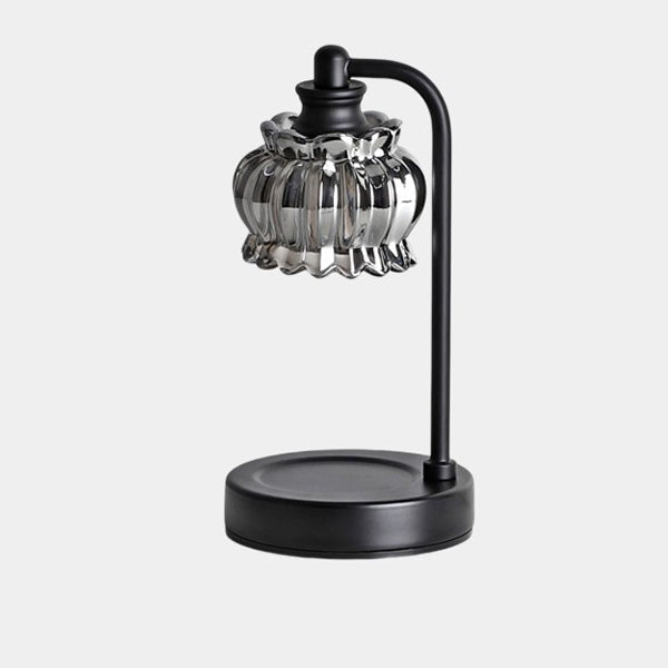 Traditional Vintage Pod Disc Iron Glass 1-Light Melting Wax Table Lamp For Bedroom