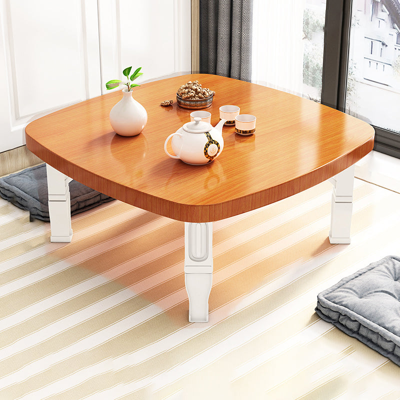 Modern Minimalist Fiberboard PP Square Rectangular Foldable Low Coffee Table For Bedroom Or Window Seating