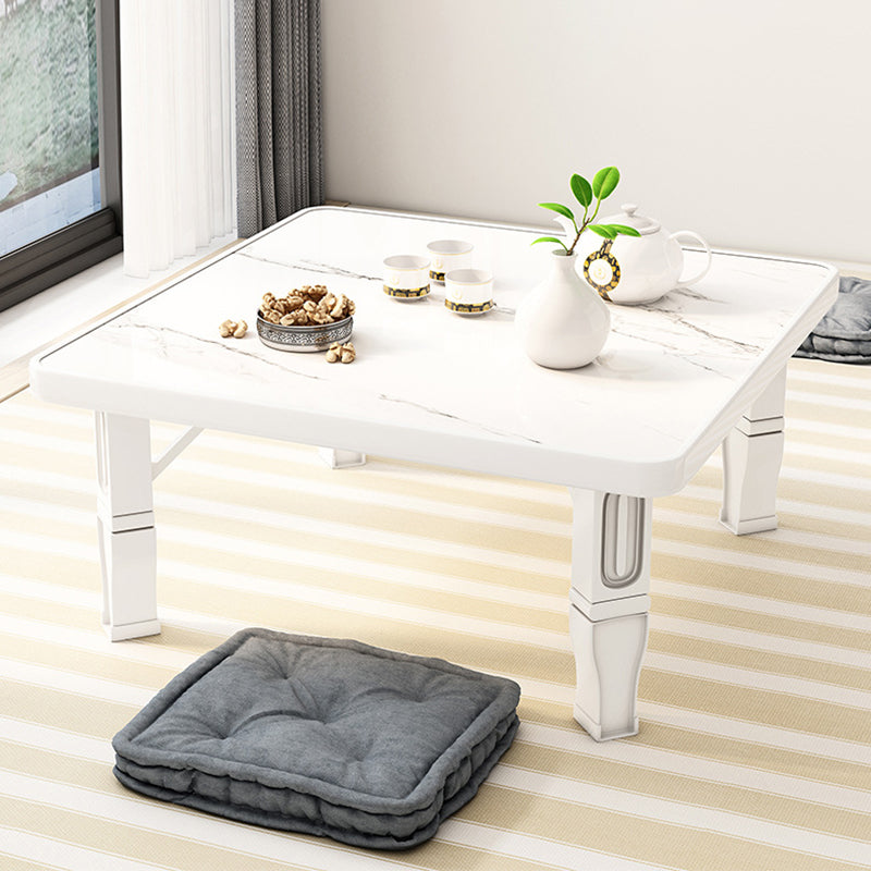 Modern Minimalist Fiberboard PP Square Rectangular Foldable Low Coffee Table For Bedroom Or Window Seating