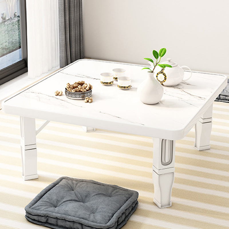 Modern Minimalist Fiberboard PP Square Rectangular Foldable Low Coffee Table For Bedroom Or Window Seating
