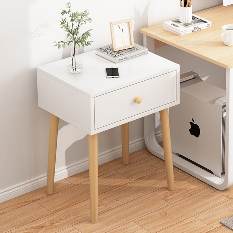 Modern Minimalist Rectangular Density Panel Nightstand For Bedroom