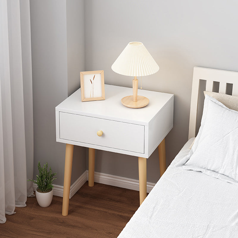 Modern Minimalist Rectangular Density Panel Nightstand For Bedroom
