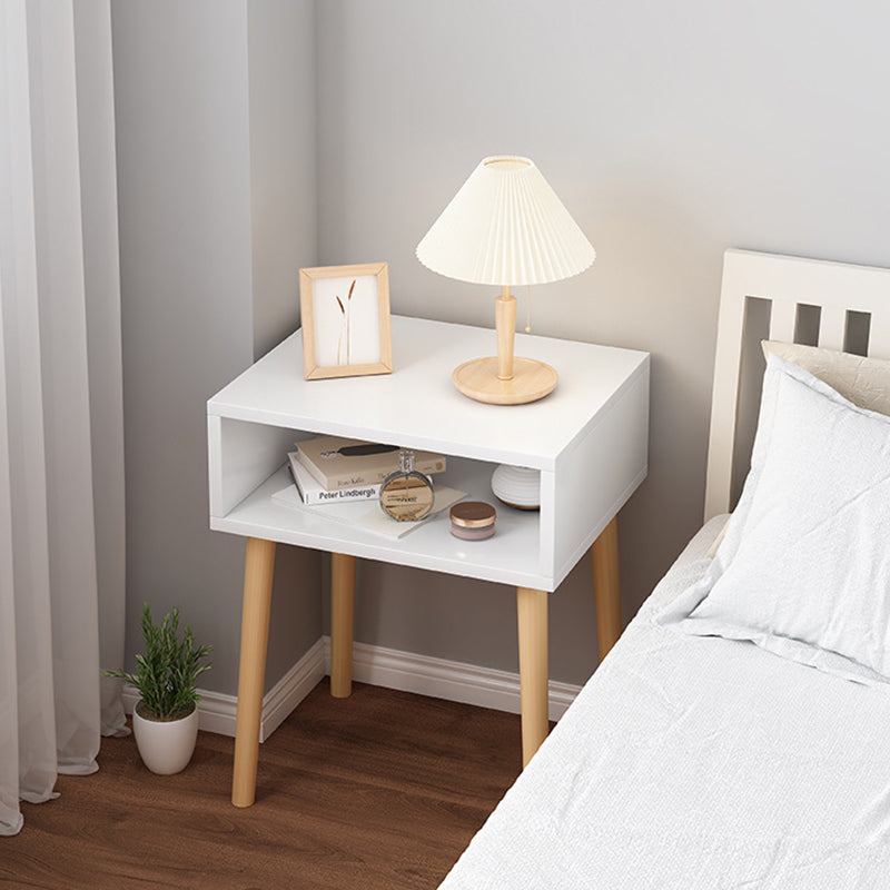 Modern Minimalist Rectangular Density Panel Nightstand For Bedroom