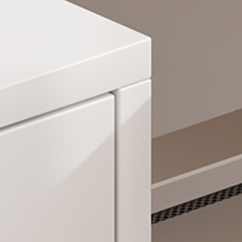 Modern Minimalist Rectangular Density Panel Nightstand For Bedroom