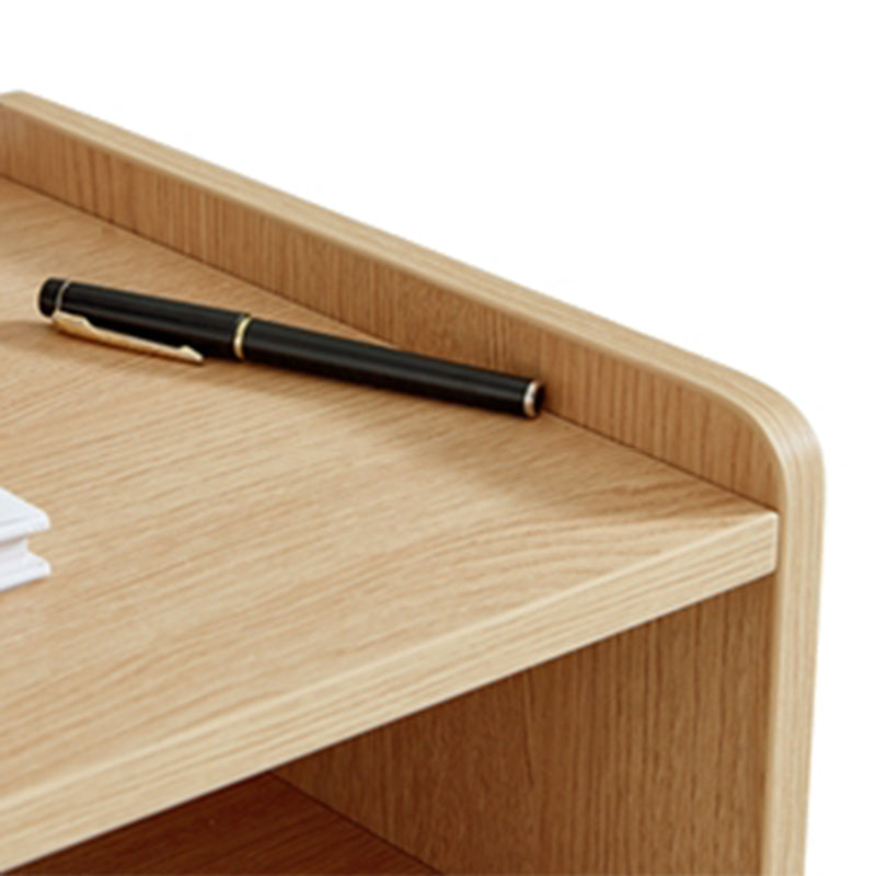 Contemporary Scandinavian Rectangular Particle Board Nightstand 1-Drawer For Bedroom