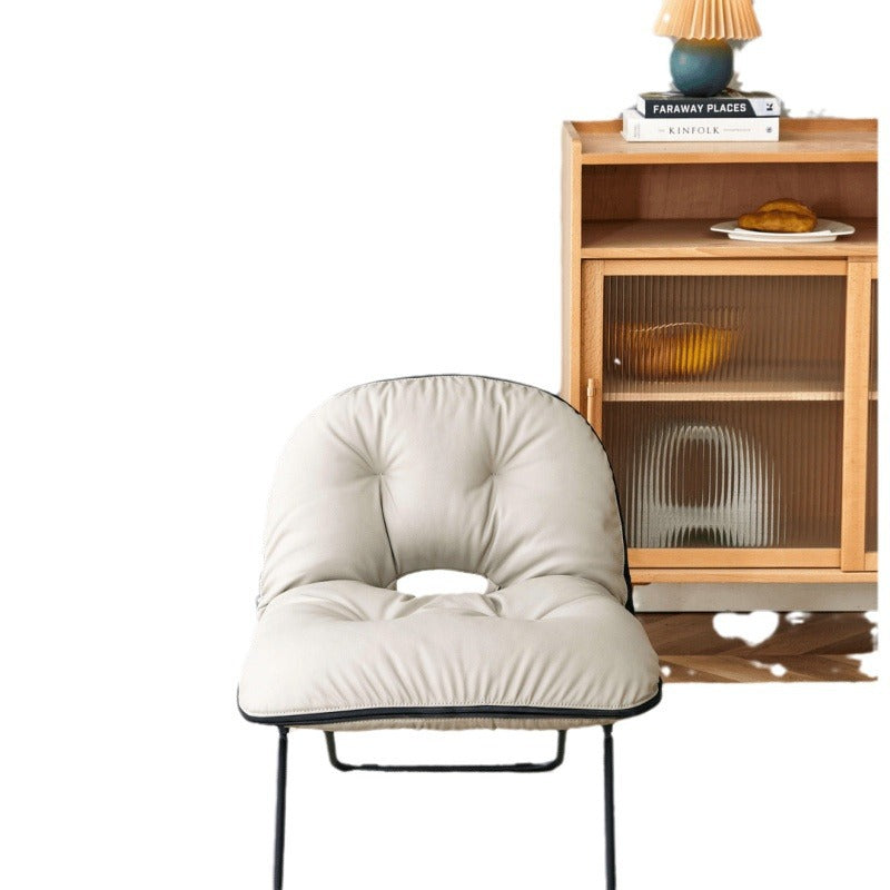 Contemporary Nordic Square Foldable Leather Iron Doll Cotton Sponge Sofa Backrest Armless For Bedroom