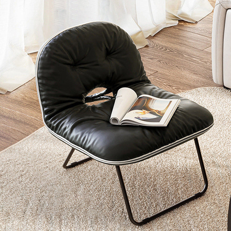 Contemporary Nordic Square Foldable Leather Iron Doll Cotton Sponge Sofa Backrest Armless For Bedroom