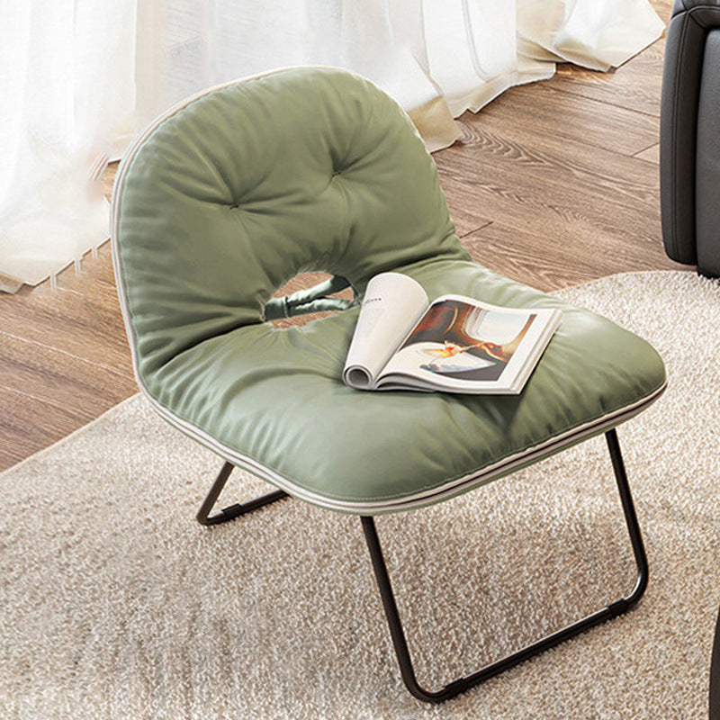 Contemporary Nordic Square Foldable Leather Iron Doll Cotton Sponge Sofa Backrest Armless For Bedroom