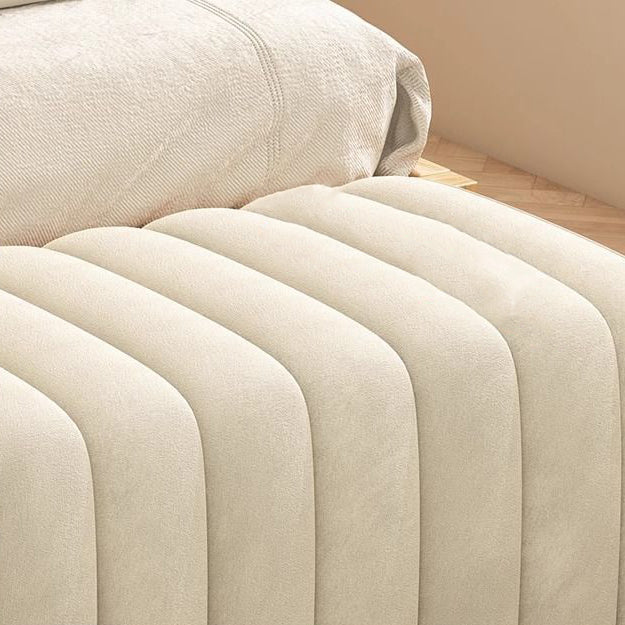 Contemporary Nordic Wood And Velvet Rectangular Bench Chair For Entryway Bedroom Living Room