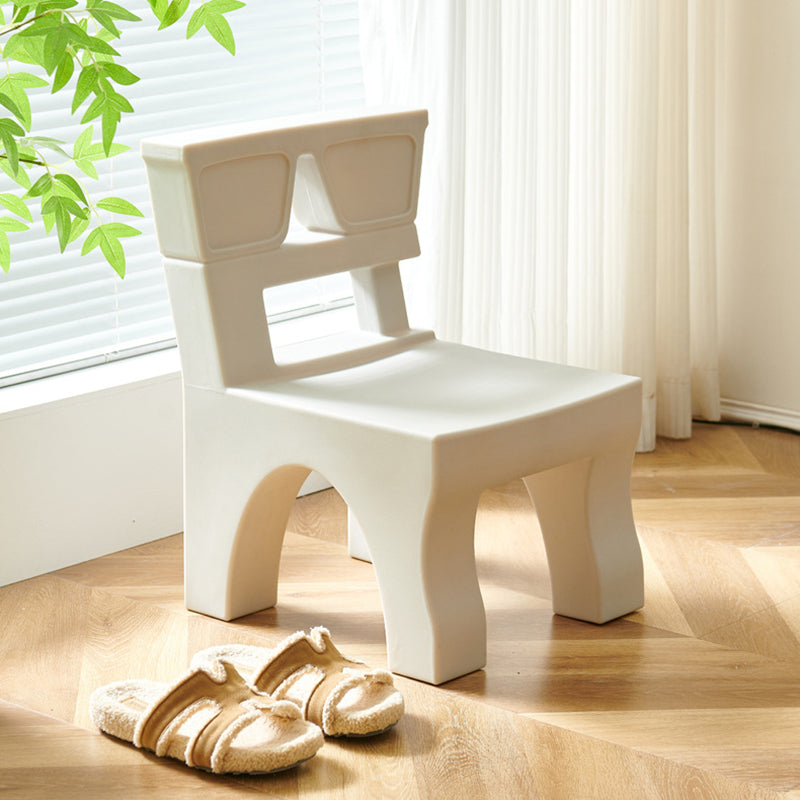 Contemporary Nordic Plastic Square Low Stool For Kids Bedroom & Living Room