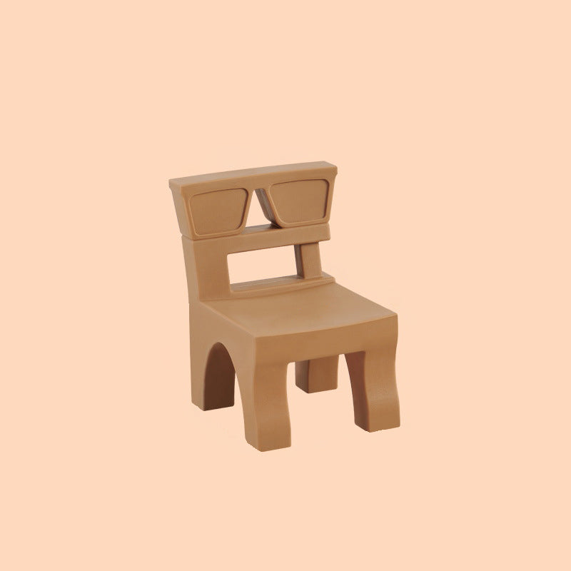 Contemporary Nordic Plastic Square Low Stool For Kids Bedroom & Living Room