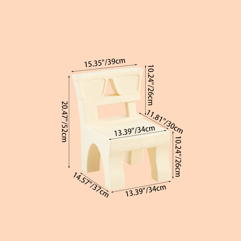 Contemporary Nordic Plastic Square Low Stool For Kids Bedroom & Living Room