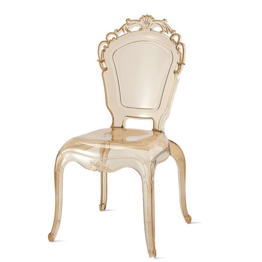 Contemporary Simplicity Square Plastic Stackable Dining Chair Backrest For Dining Room