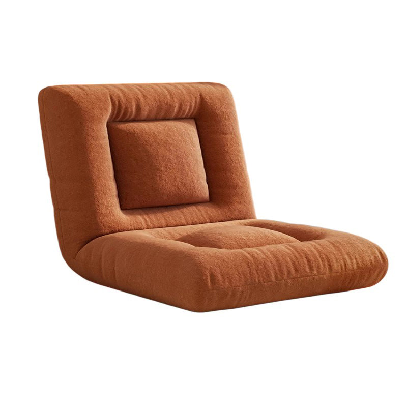 Modern Minimalist Rectangular Steel Frame PP Cotton Velvet Cotton Linen Lazy Sofa Backrest Armless For Bedroom