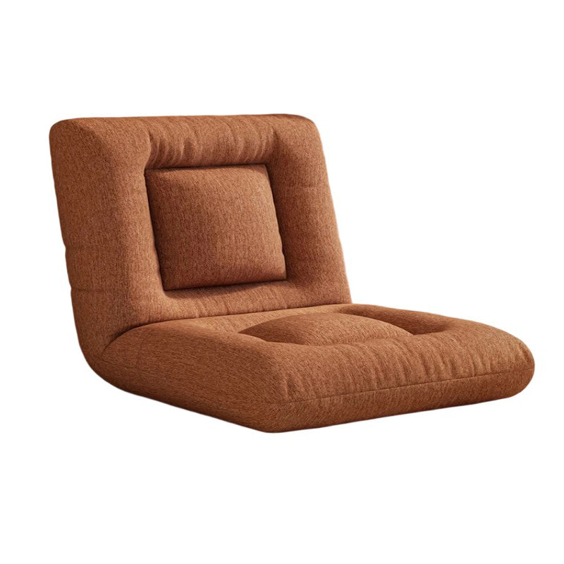 Modern Minimalist Rectangular Steel Frame PP Cotton Velvet Cotton Linen Lazy Sofa Backrest Armless For Bedroom