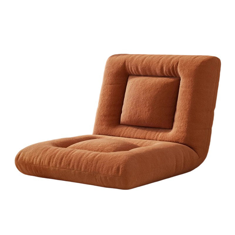 Modern Minimalist Rectangular Steel Frame PP Cotton Velvet Cotton Linen Lazy Sofa Backrest Armless For Bedroom