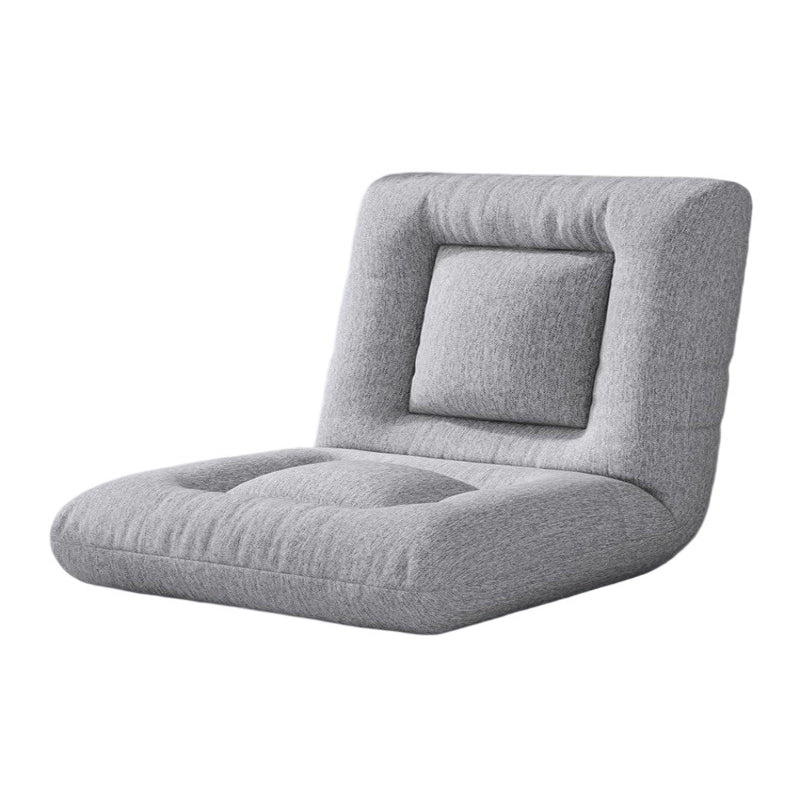 Modern Minimalist Rectangular Steel Frame PP Cotton Velvet Cotton Linen Lazy Sofa Backrest Armless For Bedroom