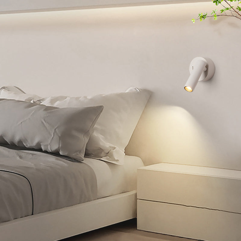 مصباح حائط LED دائري من الألومنيوم بتصميم عصري بسيط لغرفة المعيشة