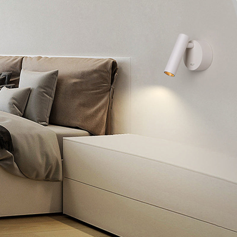 مصباح حائط LED دائري من الألومنيوم بتصميم عصري بسيط لغرفة المعيشة