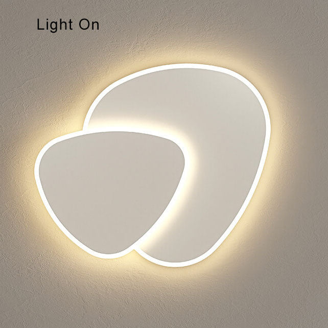 Minimalist 1-Light Two Round Changeable Tunable White LED Flush Mount Lighting