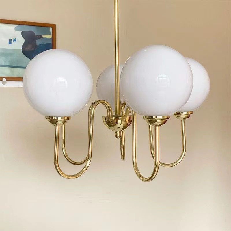 Modern Minimalist Vintage Round Ball 3/5/6/8-Light Island Light Chandelier
