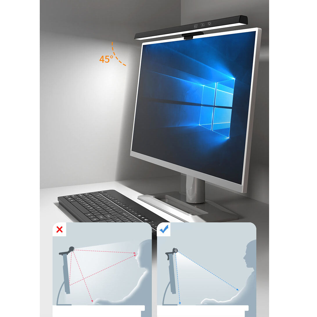 Computer Laptop Monitor Anti Blue Light E-Reading LED USB Screen Lamp