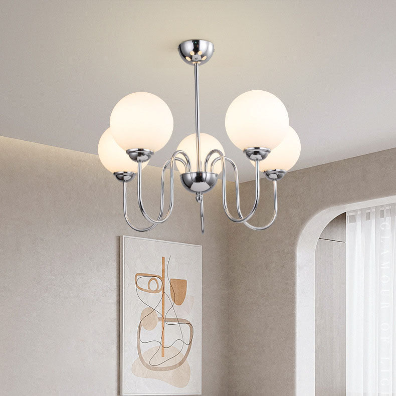 Modern Minimalist Vintage Round Ball 3/5/6/8-Light Island Light Chandelier