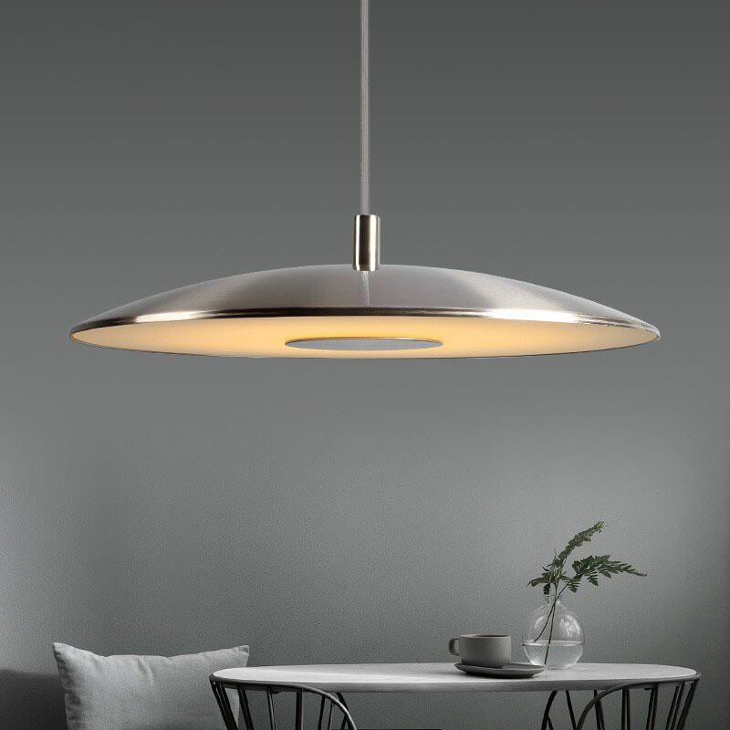 Nordic Round Plate Flying UFO 1-Light LED Pendant Light