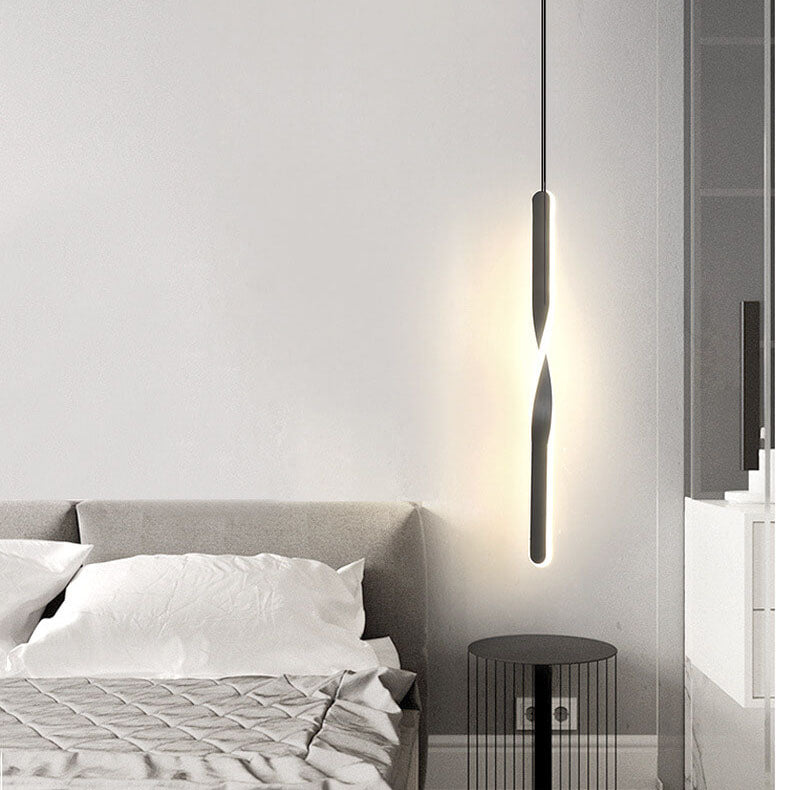 مصباح LED معلق حديث وبسيط مزود بخط واحد