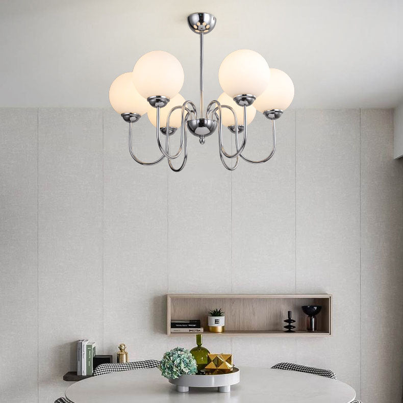 Modern Minimalist Vintage Round Ball 3/5/6/8-Light Island Light Chandelier