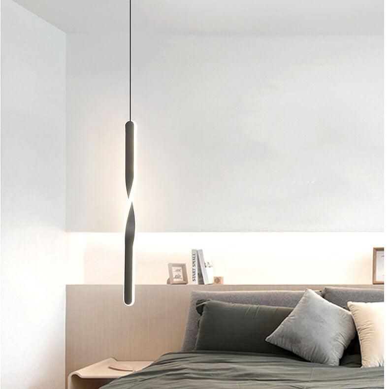 مصباح LED معلق حديث وبسيط مزود بخط واحد