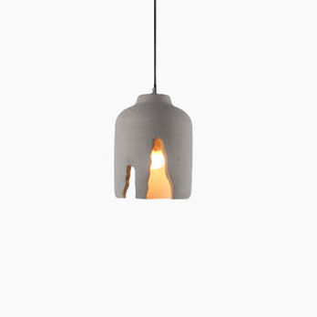 Industrial Creative Notch Cement 1-Light Pendant Light