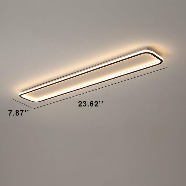 إضاءة LED خطية بسيطة من الأكريليك بثلاثة ألوان قابلة للتغيير، مزودة بمصباح واحد، مثبتة في السقف
