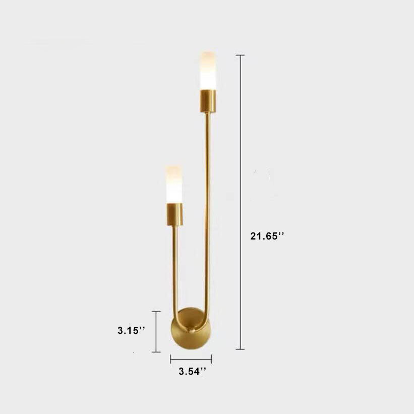 Nordic Minimalist U-Shaped 2-Light Wall Sconce Lamps