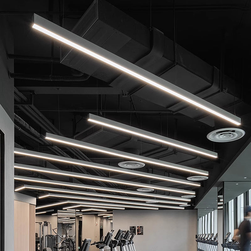 Strip Eye-Care Deep Anti-Glare LED Pendant Light - Minimalist Linear Pendant Light For Home Office