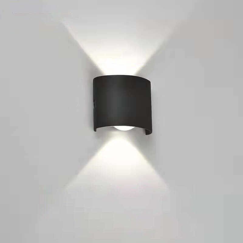 Modern Outdoor Arc Up and Down Spotlight LED Outdoor Waterproof Wall Sconce Lamp