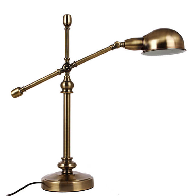 Simple Industrial Iron Eye Protection 1-Light Table Lamp