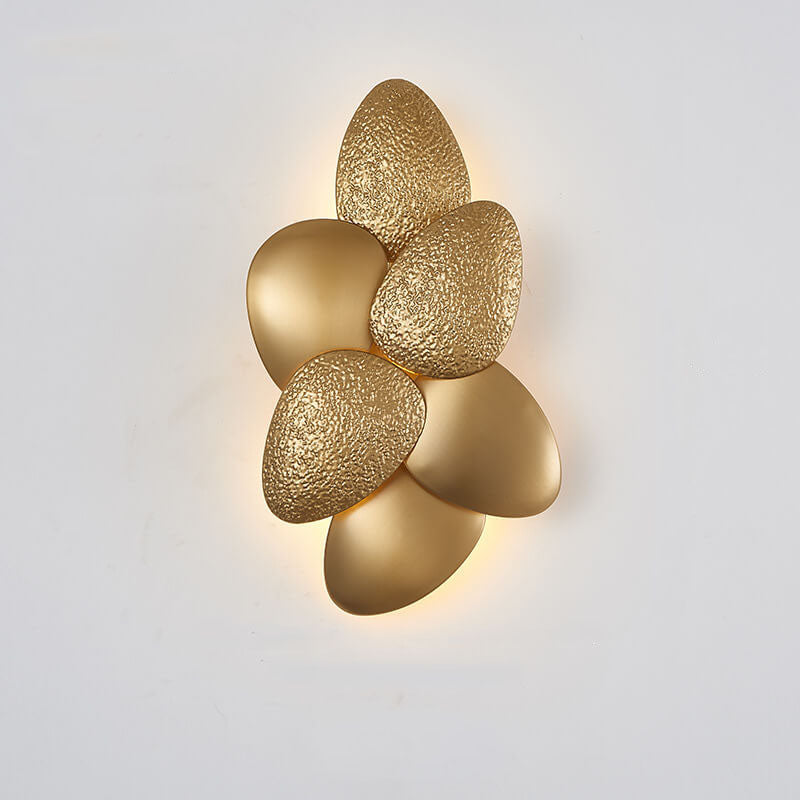 Modern Luxury Gold Stainless Steel Pebble 3/6 Light Wall Sconce Lamp