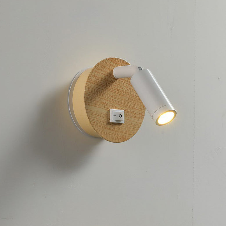 مصباح حائطي للقراءة LED مغناطيسي دوار من الحديد بتصميم إبداعي إسكندنافي