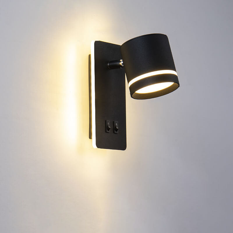 Nordic Minimalist Square Spotlight Rotatable LED Reading Wall Sconce Lamp