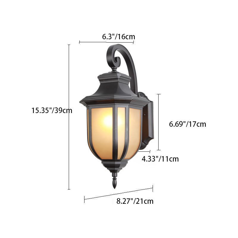 Modern European Minimalist Aluminum Alloy Square Outdoor 1-Light Wall Sconce Lamp