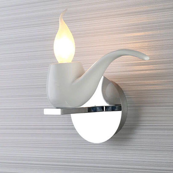 Modern Creative Pipe Resin Hardware 1-Light Wall Sconce Lamp