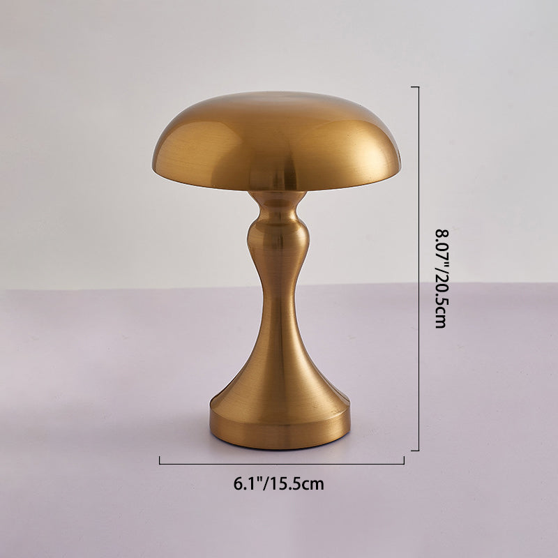 Modern Art Deco Mushroom Acrylic Iron LED Table Lamp For Bedroom