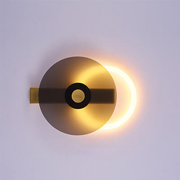 モダンなカラーの明るいアクリル製ラウンドLEDウォールスコンスランプ