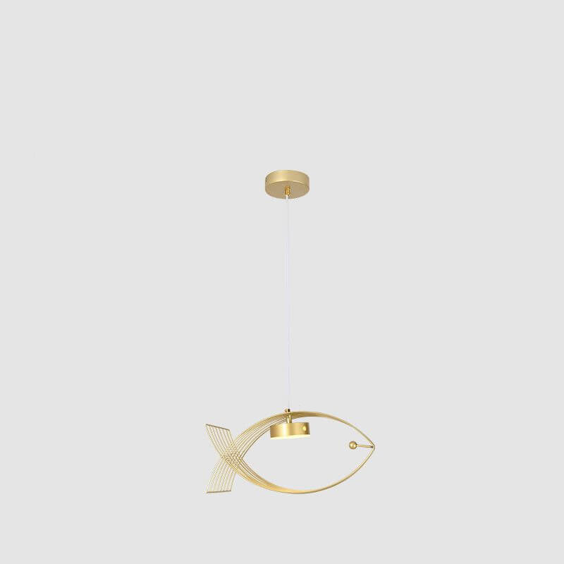 モダンなアクリル魚クリエイティブデザインLEDシャンデリア