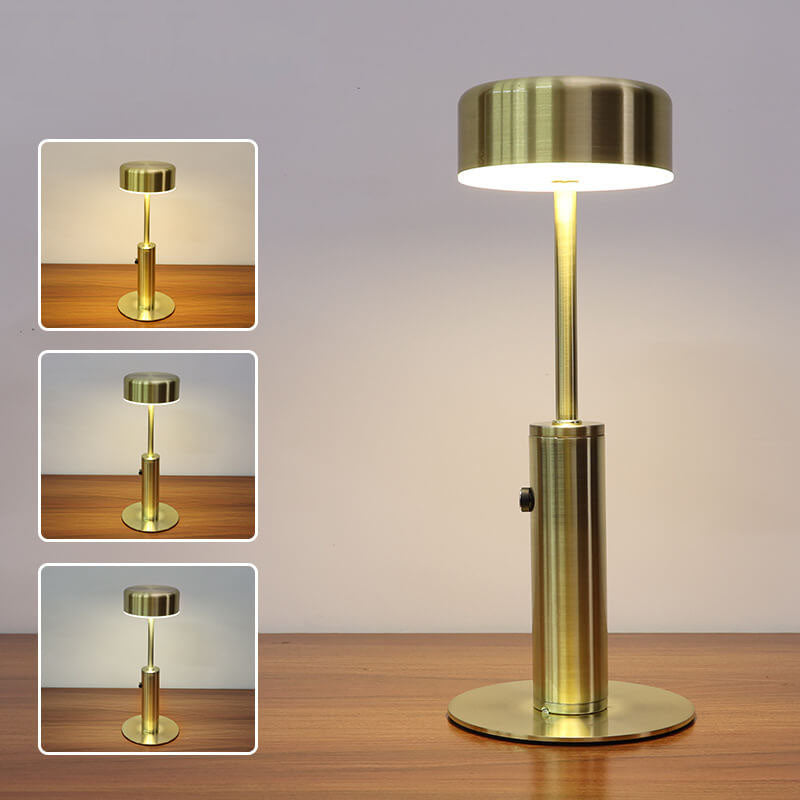 Creative Retro Cylindrical LED Charging Night Light Table Lamp