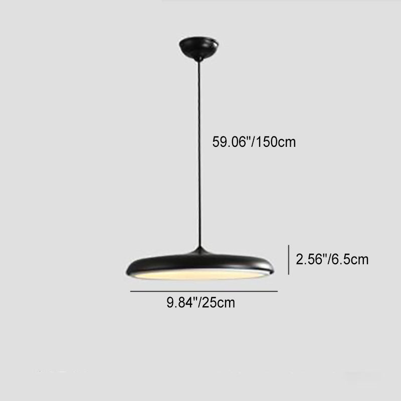 Nordic Macaron Flying Saucer Metal LED Pendant Light