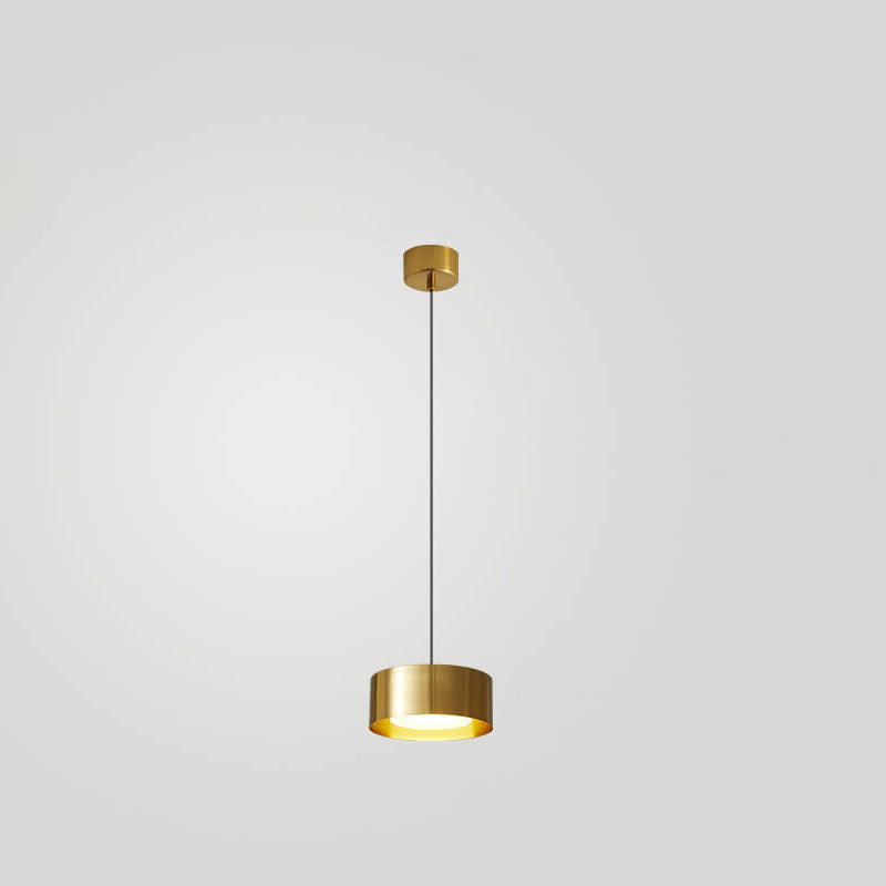 Modern Minimalist Round Head Iron LED Pendant Light