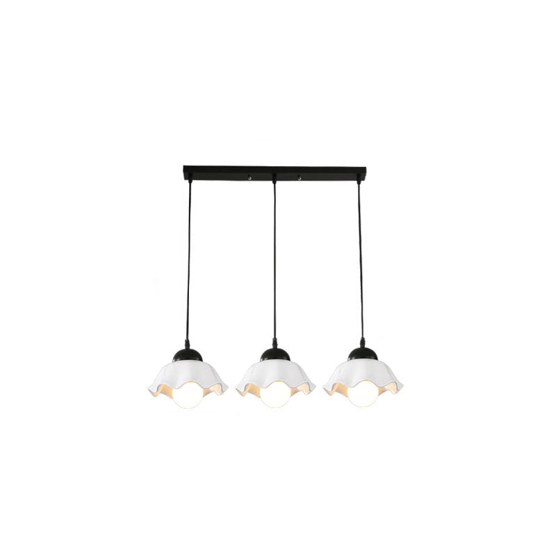 مصباح معلق سيراميكي من Nordic Rustic Hardware بإضاءة 1/3