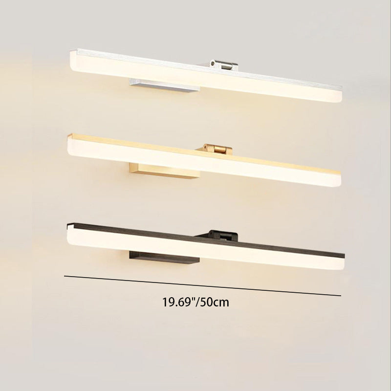 Modern Minimalist Long Aluminium Acrylic LED Vanity Light Wall Sconce Lamp For Bedroom
